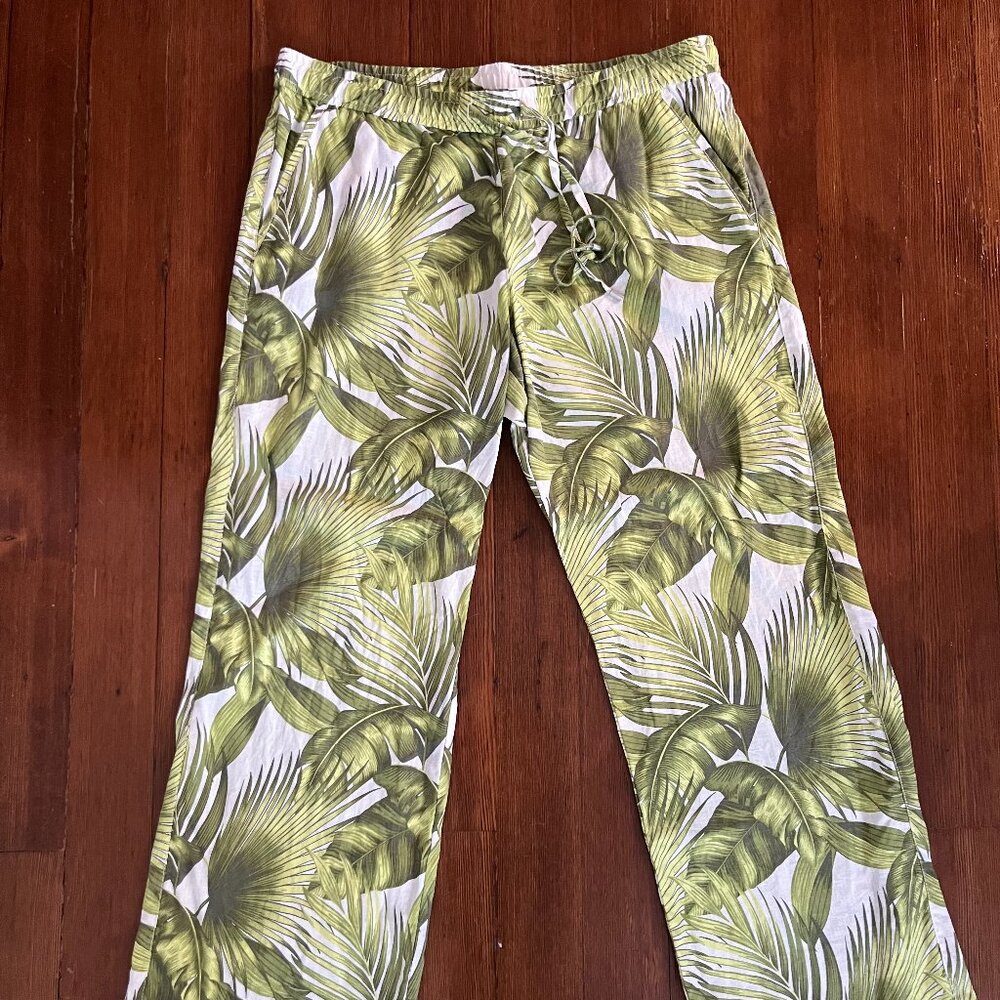 Women's Tommy Bahama 100% Linen Wide Leg Pants (Large)